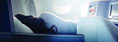 ARRIVE WELL RESTED IN DELTA ONE