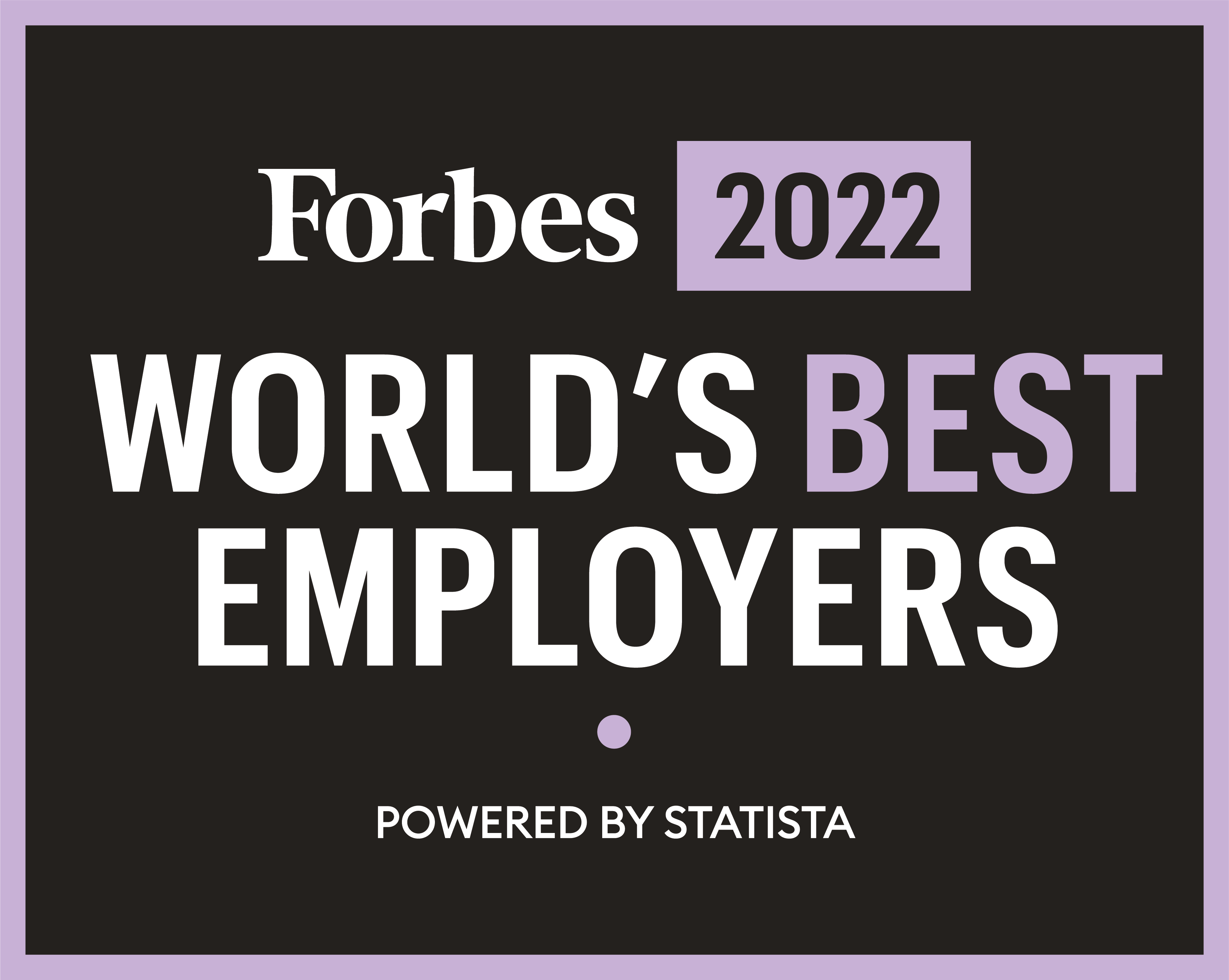 Forbes World's Best Employers, 2022