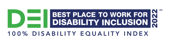 100 % Disability Equality Index, einer der besten Arbeitgeber bei der Integration von Menschen mit Behinderungen2022