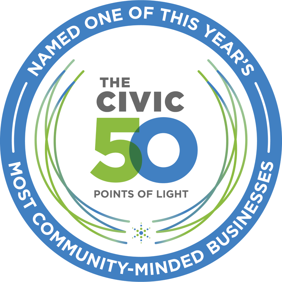 Emblema del ganador de “The Civic 50” de Points of Light