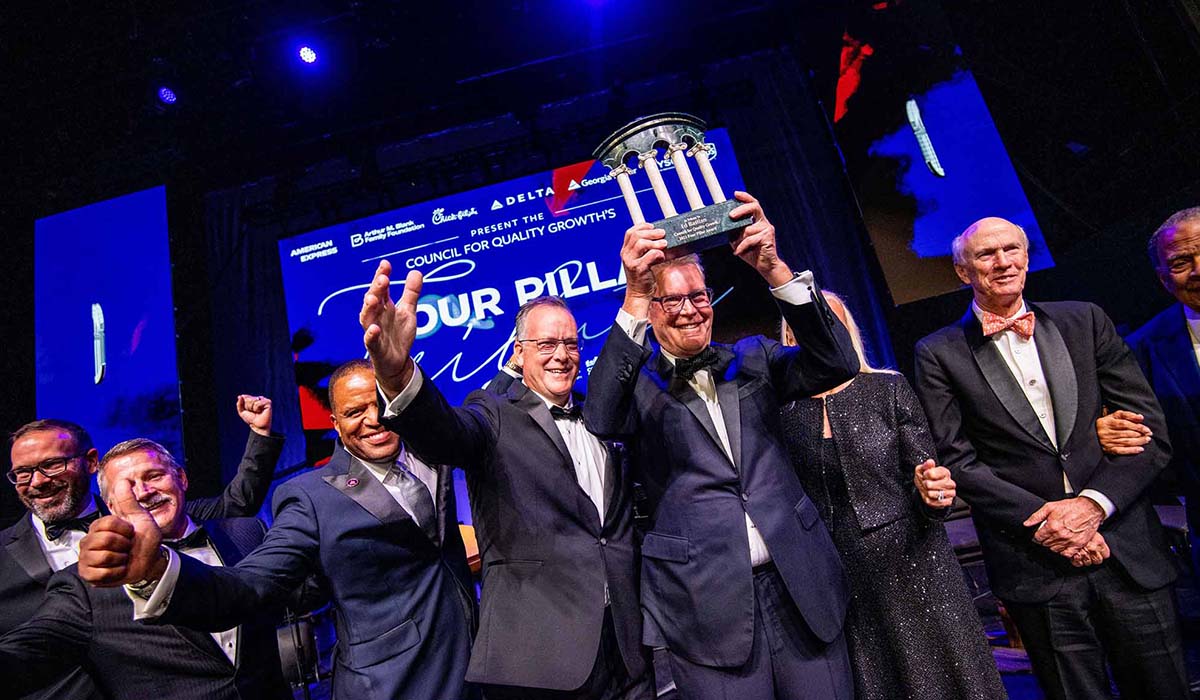CEO Ed Bastain accepted Four Pillar Award