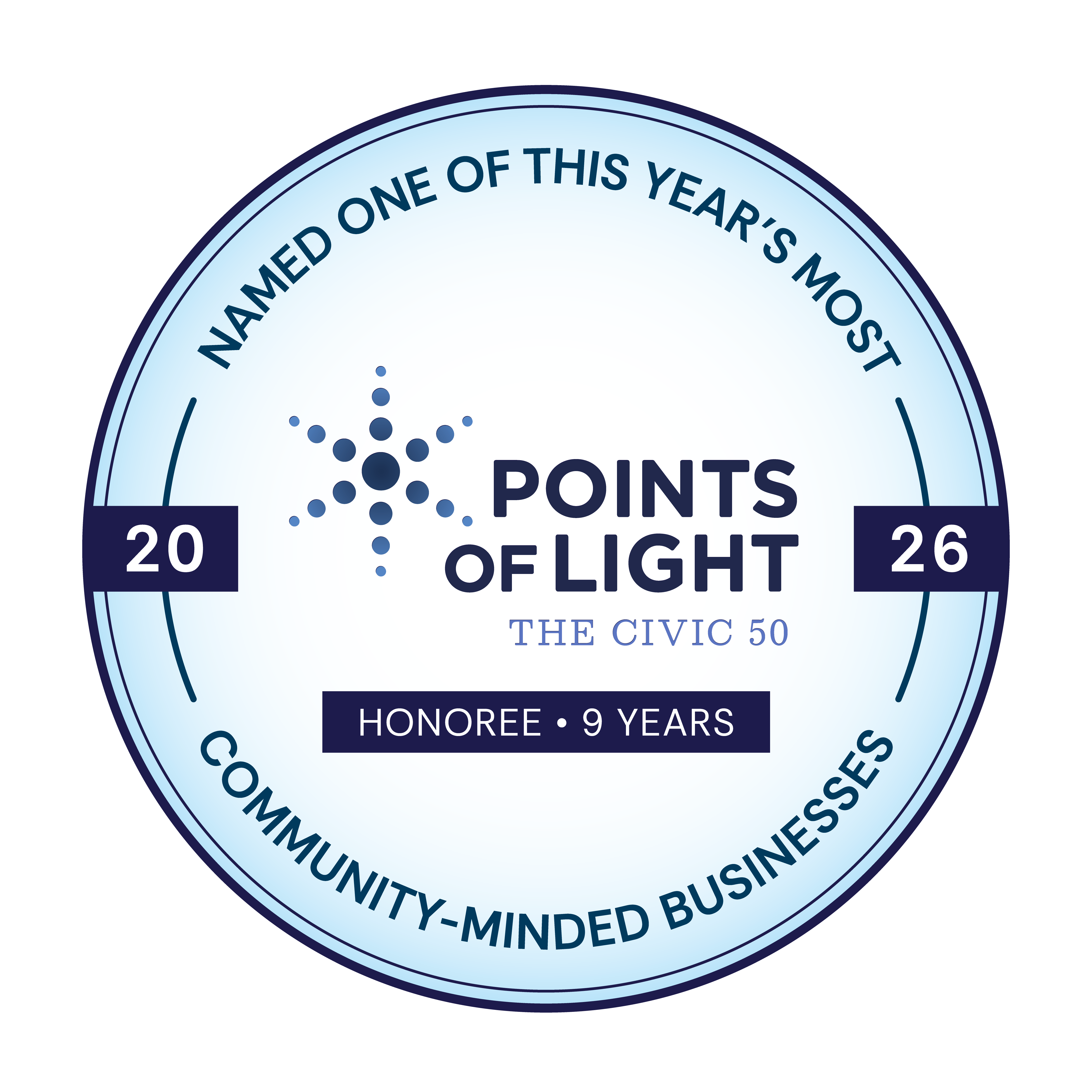 Points of Light "The Civic 50" Winner Emblem