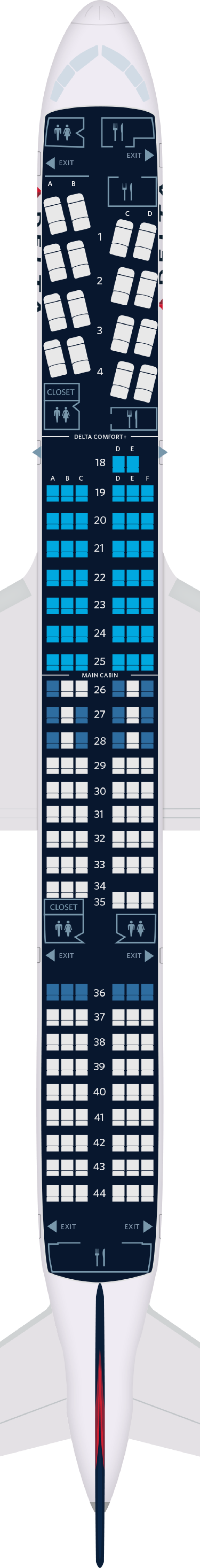 Boeing 757 200 Delta Seating Plan | Brokeasshome.com