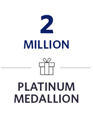 2 Million - Platinum Medallion