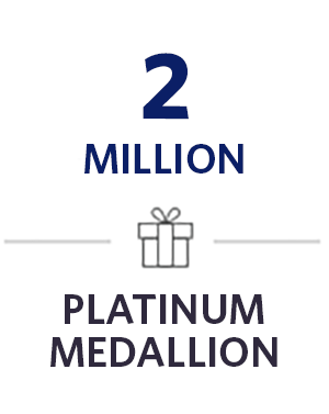 2 million - Platinum Medallion