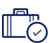 First bag checked free icon