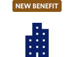 Ícone de hotel como novo benefício