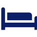 Hotel bed icon