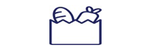 Grocery sack icon