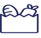 Grocery sack icon