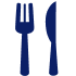 Icona forchetta e coltello