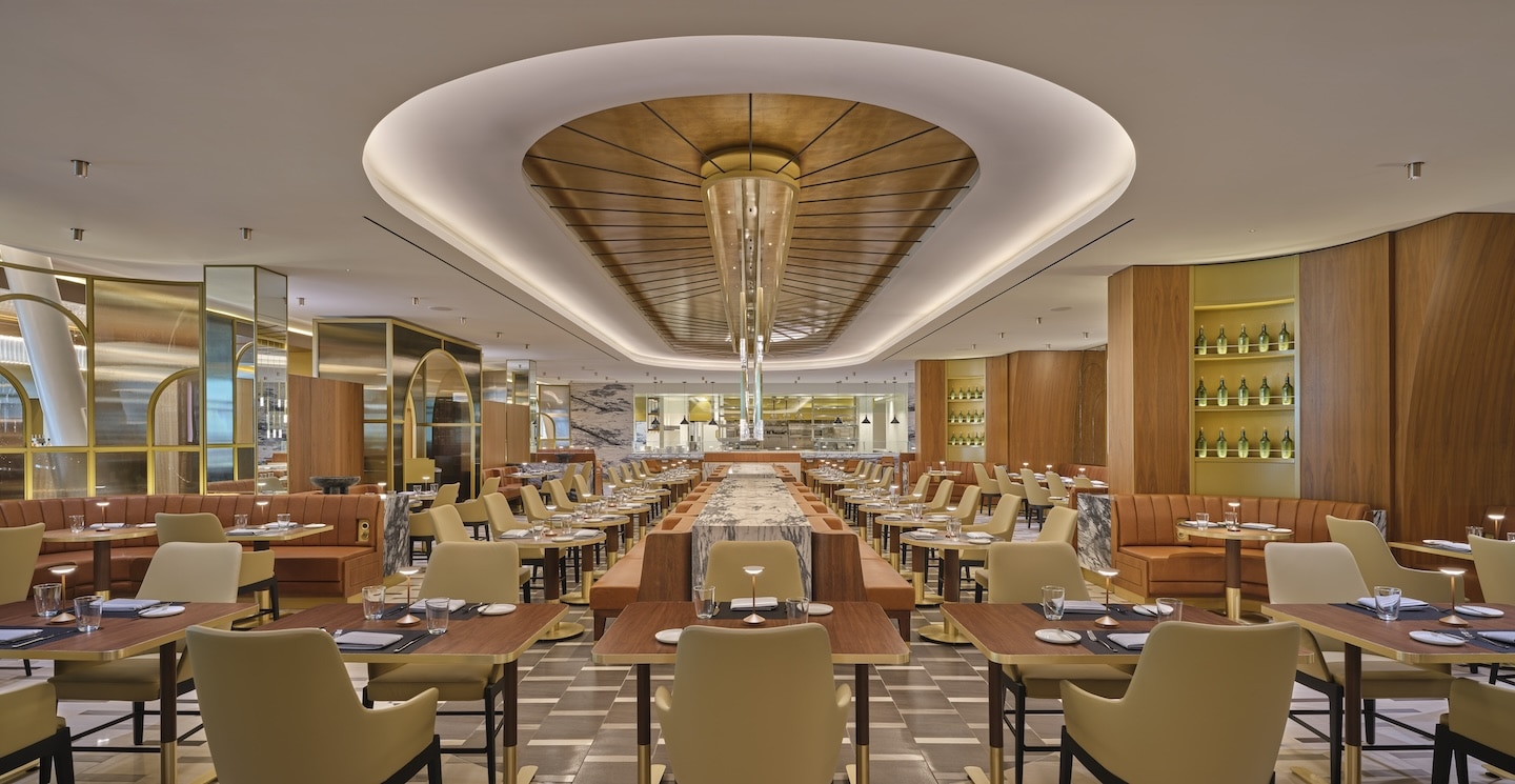 Delta One Lounge Dining Room