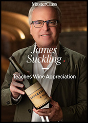 Affiche James Suckling enseigne l'appréciation du vin