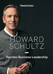 Affiche Howard Schultz enseigne le leadership d'entreprise
