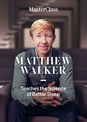 Matthew Walker: Teaches the Science of Better Sleep Matthew Walker: 『より良い睡眠のための科学』のポスター