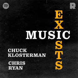 Portada de Music Exists, con Chuck Klosterman y Chris Ryan
