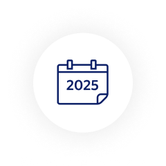 Icône calendrier 2025