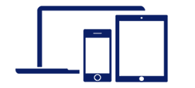 images d'un ordinateur, d'un téléphone et d'une tablette : Connectez-vous sur plusieurs appareils dès la fermeture de la porte d'embarquement jusqu'à votre atterrissage