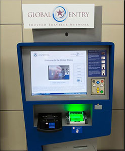 Global Entry kiosk