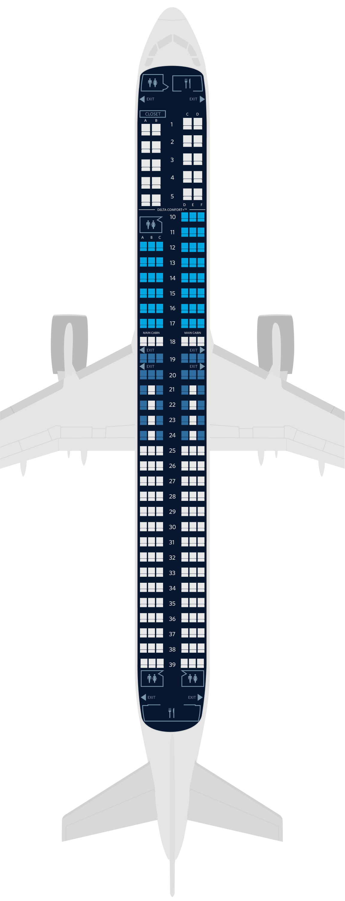 Airbus A321neo Seating Map - Image to u