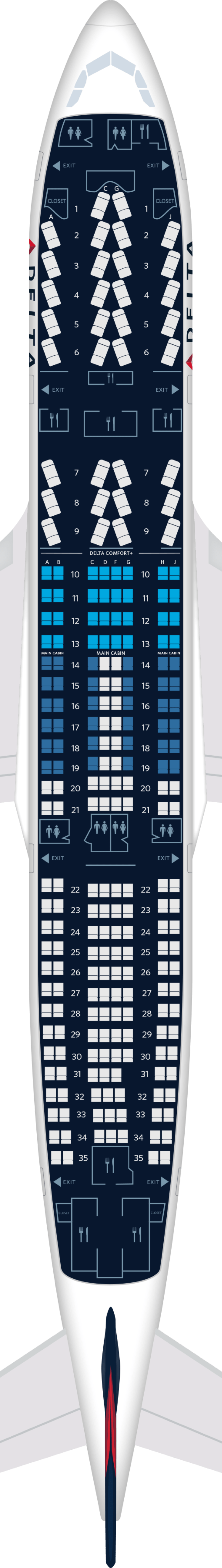 Delta airbus a332 seating chart brokeasshome