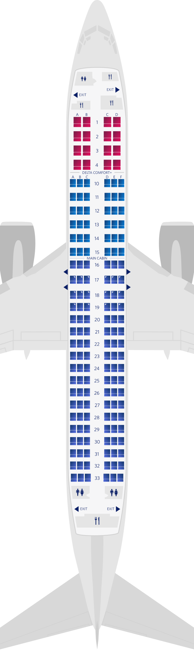 ボーイング737-800型機シートマップ