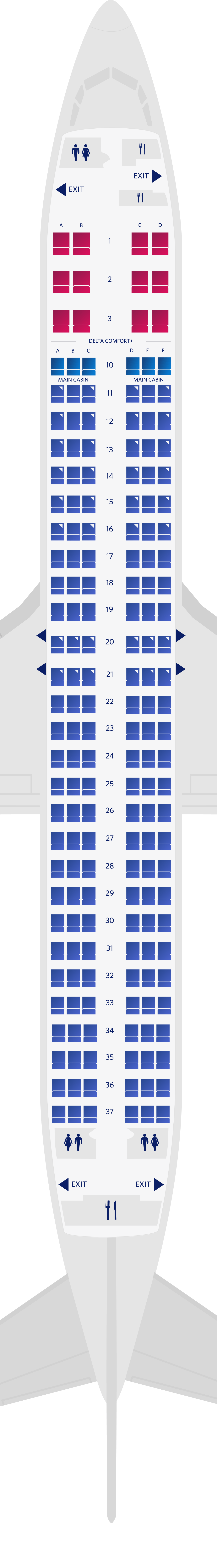 Mappa dei posti del Boeing 737-900-73J