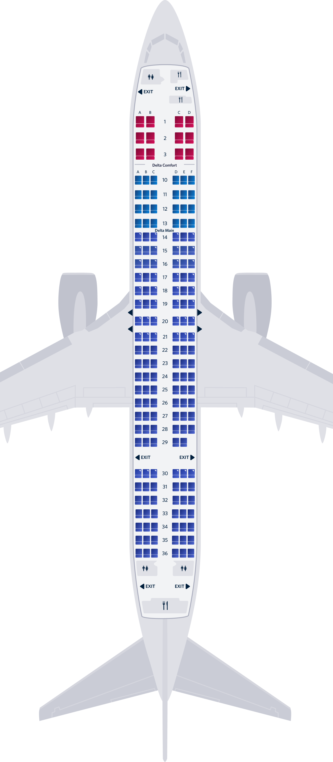 Boeing 737-900-73R seat map
