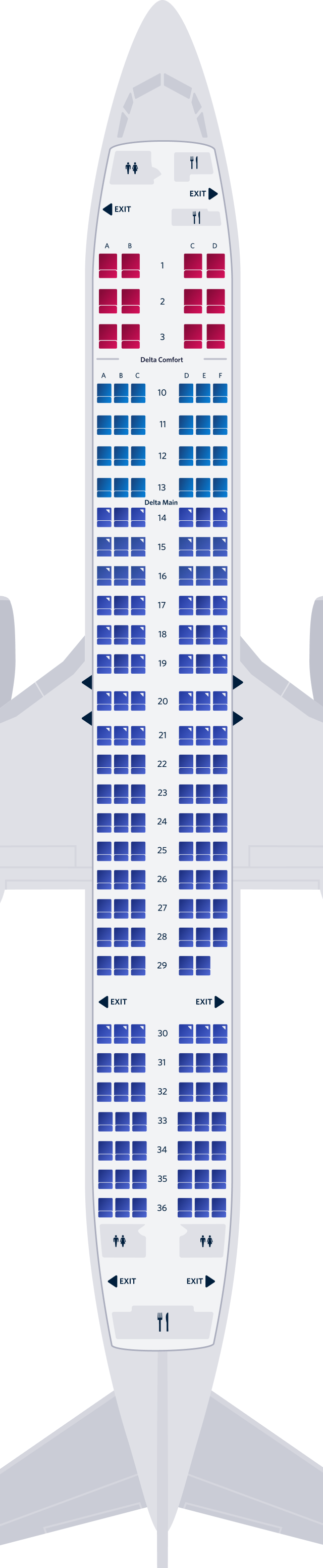 Boeing 737-900-73R seat map