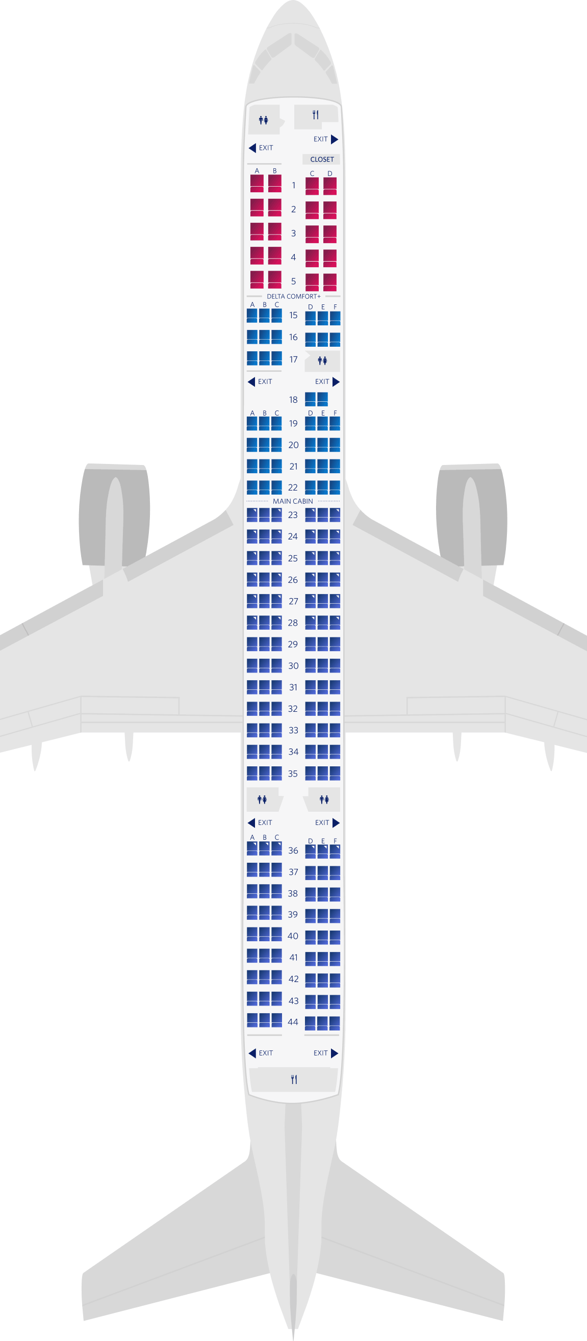 ボーイング757-200-75G型機シートマップ