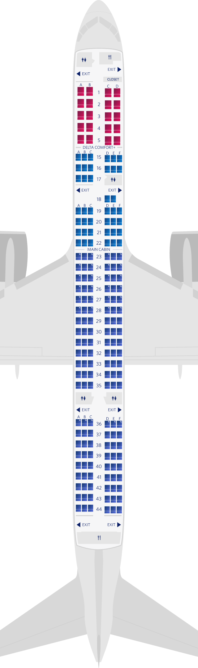 ボーイング757-200-75G型機シートマップ