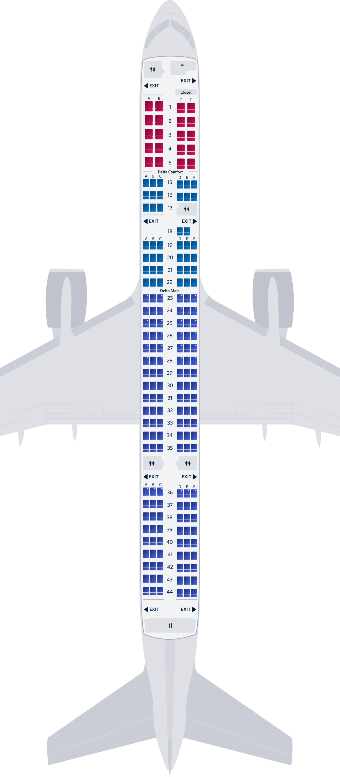ボーイング757-200-75G型機シートマップ