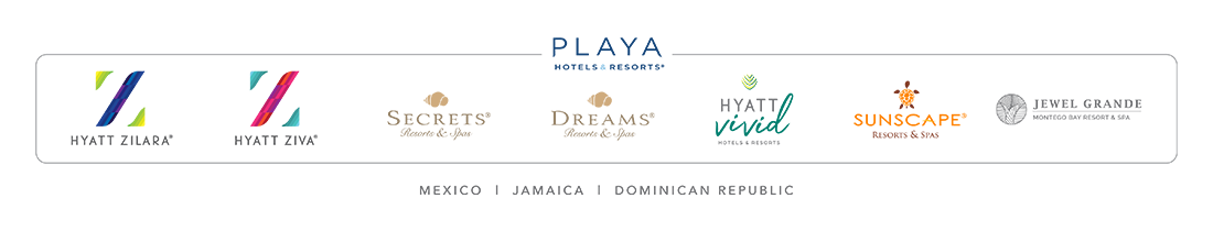 Playa Hotels and Resorts logo lockup