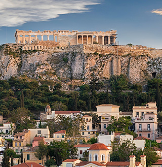 The Acropolis in Athens Greece