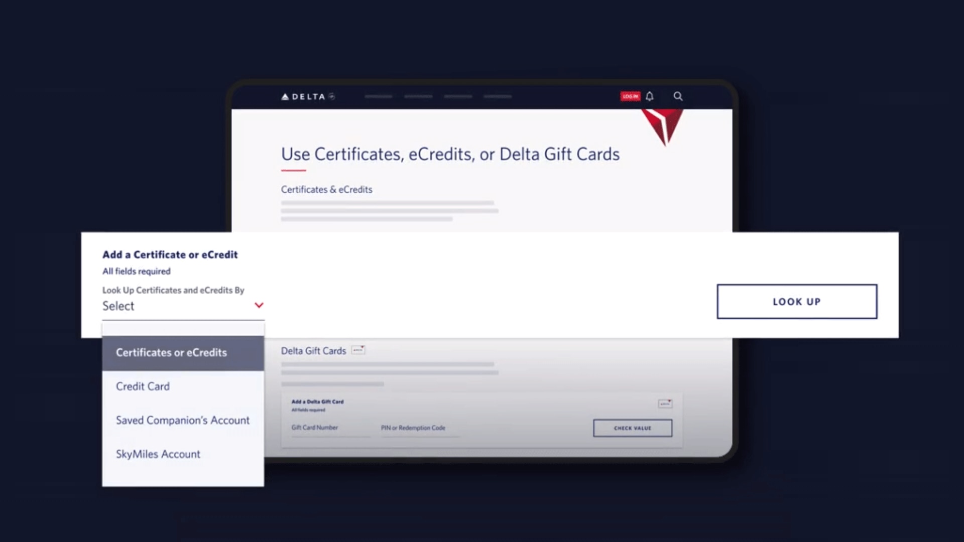 Companion Certificates | Delta Air Lines
