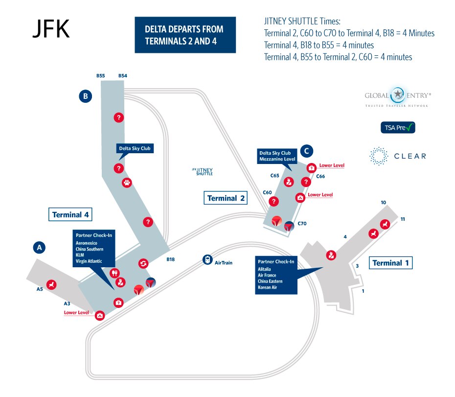 JFK Flughafenübersicht – JFK International Airport Flughafenübersicht JFK Flughafenübersicht – JFK International Airport Flughafenübersicht
