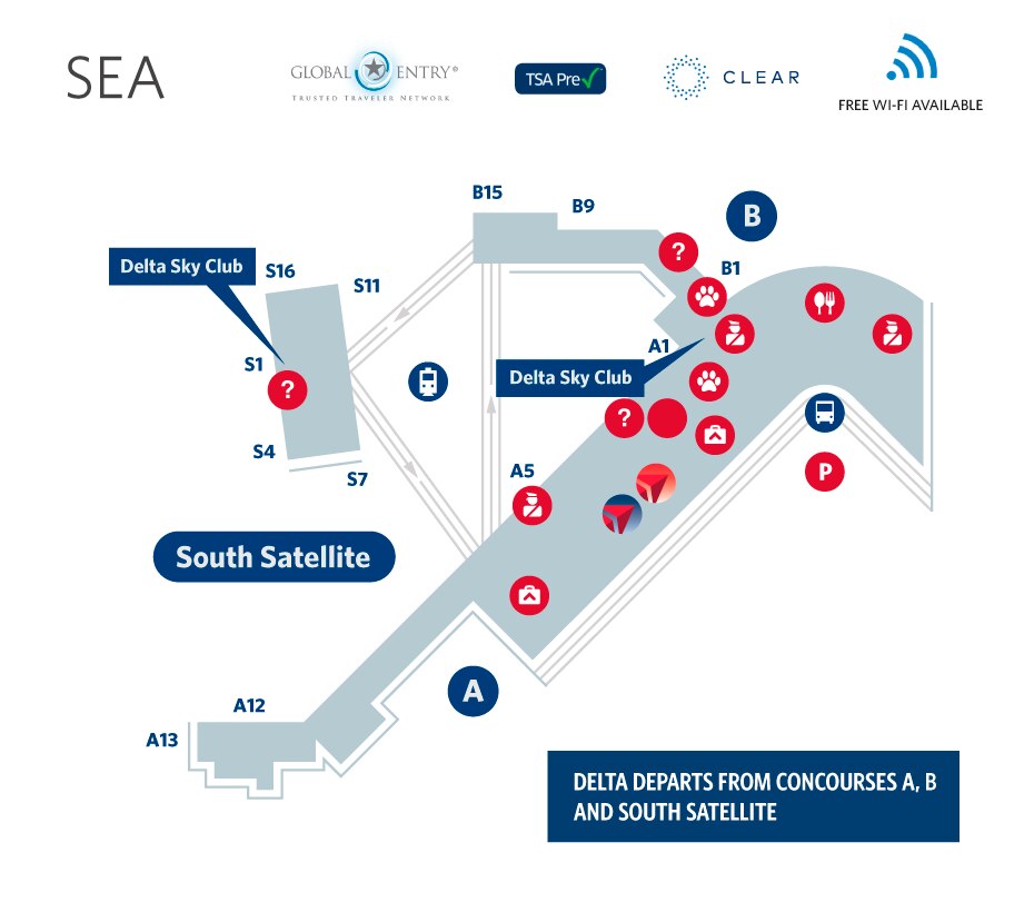 Seattle Airport Car Rental Map Seattle Airport Car Rental Map